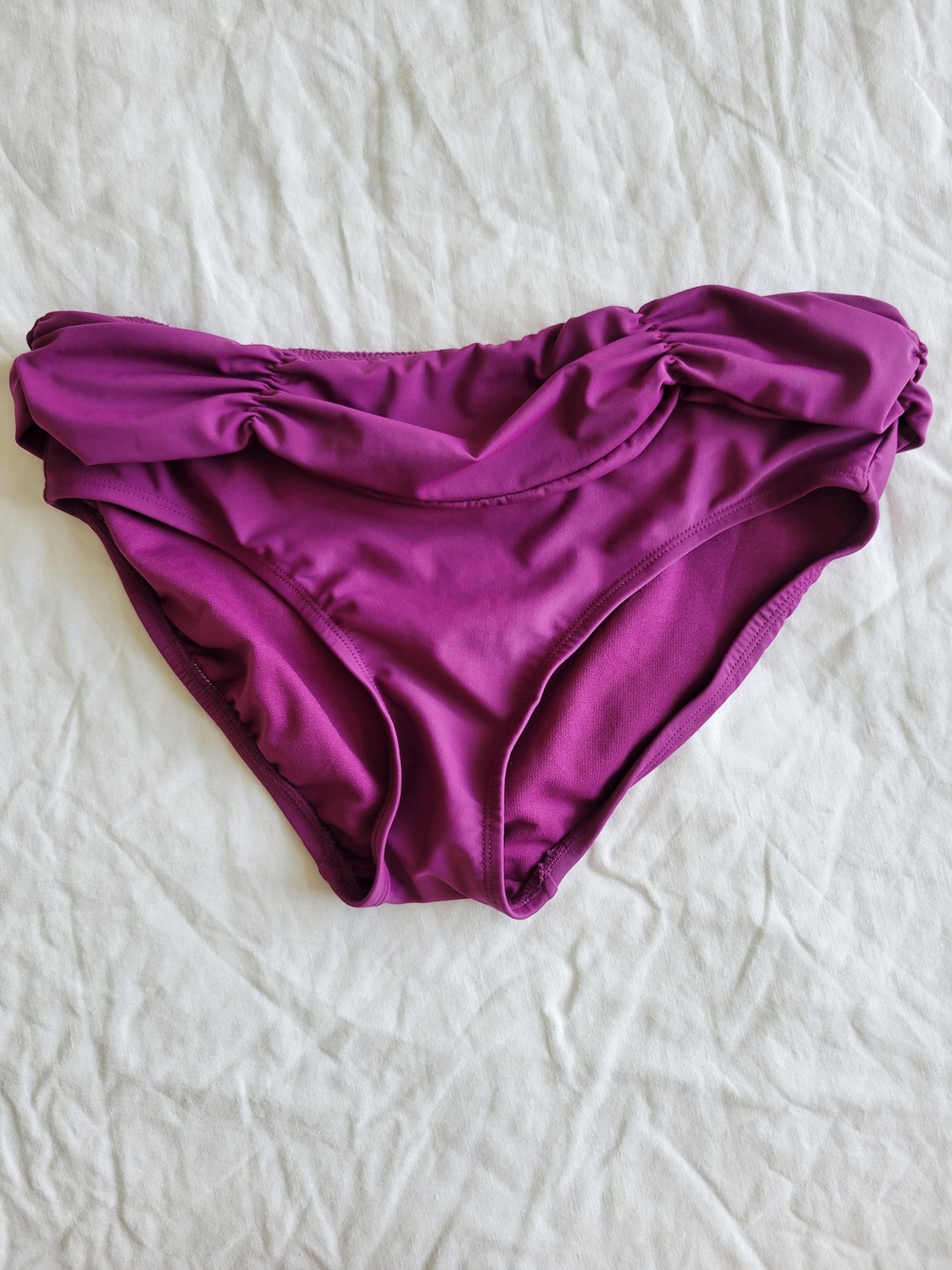 Merona Bikini Bottoms Purple Ruched M